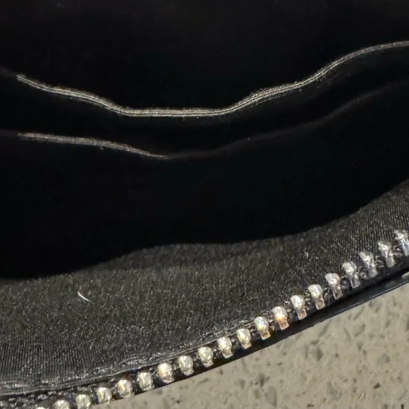 Coach Wristlet Black Signature Leather Sparkle Logo - Picture 4 of 4